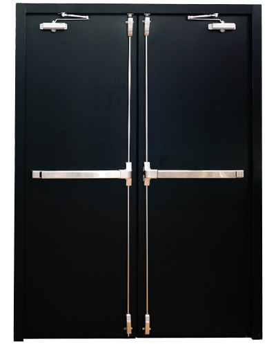 puerta doble cortafuego